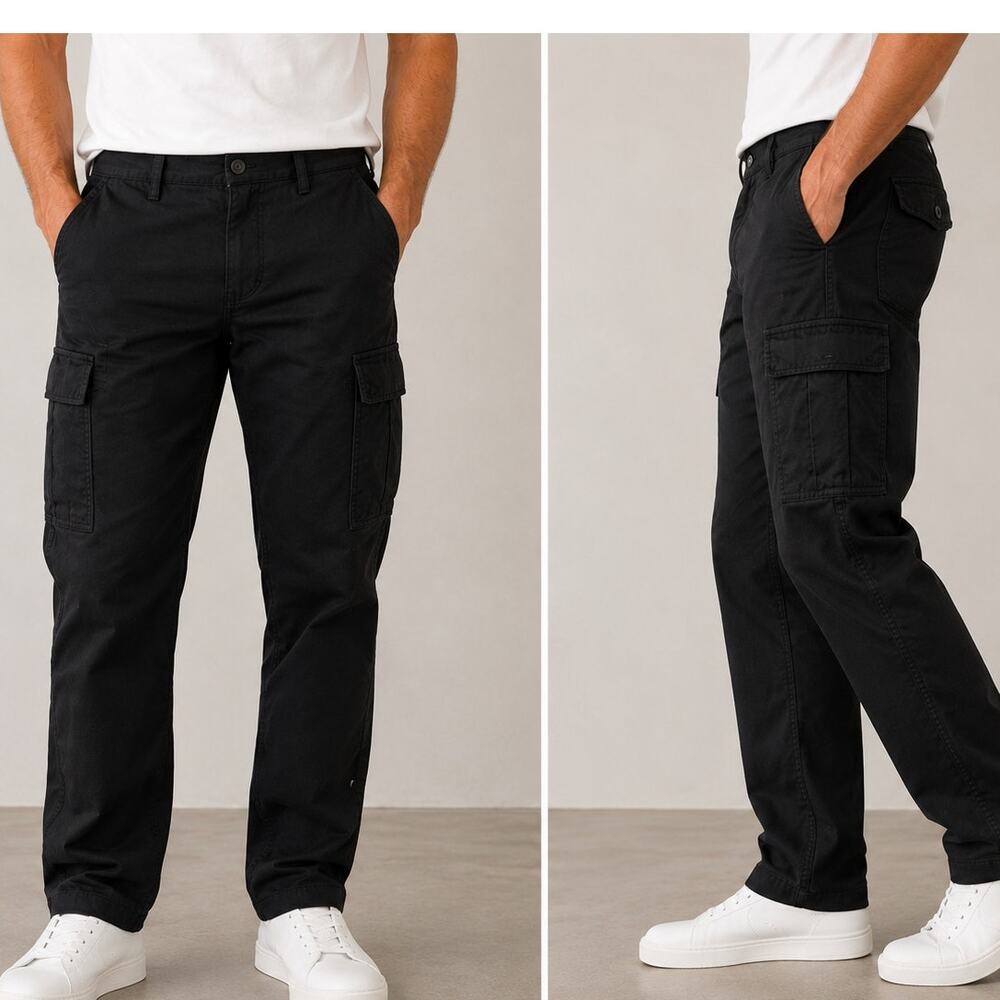 Levi's 541 Athletic Cargo Pants Men's 34x32 Black Stretch NWT